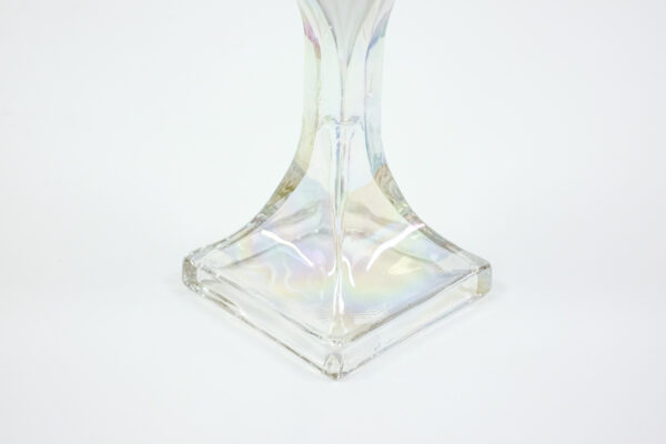 Art Deco Carnival Glass Candle Holder