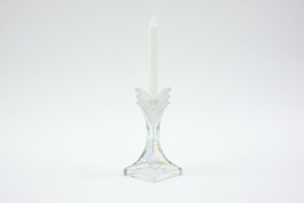 Art Deco Carnival Glass Candle Holder