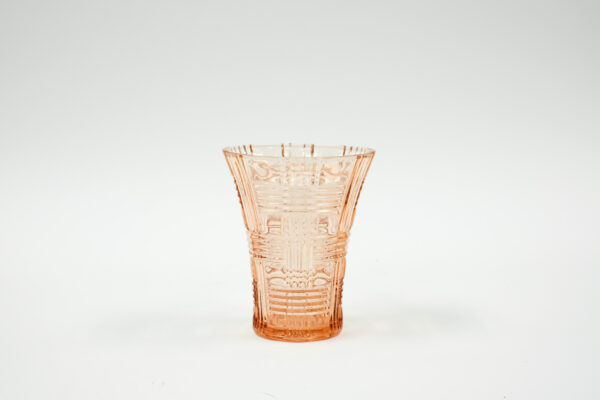 1930's Anchor Hocking Queen Mary Pink Depression Glass Vase