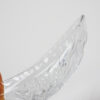Cut Crystal Star and Hatch Dish with Thumbprint Edge