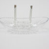 Cut Crystal Star and Hatch Dish with Thumbprint Edge