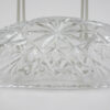 Cut Crystal Star and Hatch Dish with Thumbprint Edge