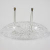 Cut Crystal Star and Hatch Dish with Thumbprint Edge