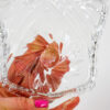 Pinwheel Star Cut Crystal Trinket Tray