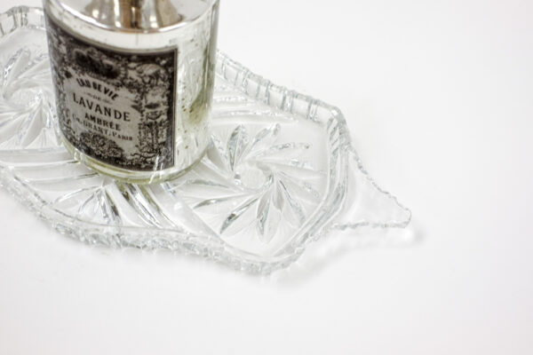 Pinwheel Star Cut Crystal Trinket Tray