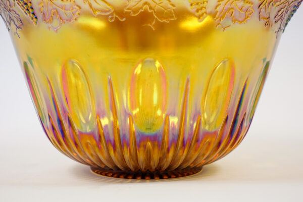 Indiana Glass Fleur Marigold Carnival Punch Set