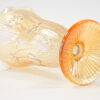 Jeannette Iris Herringbone Marigold Carnival Glass Vase
