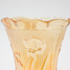 Jeannette Iris Herringbone Marigold Carnival Glass Vase