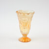 Jeannette Iris Herringbone Marigold Carnival Glass Vase