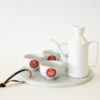Phoenix and Dragon Gilded Sake Cups Set of 4
