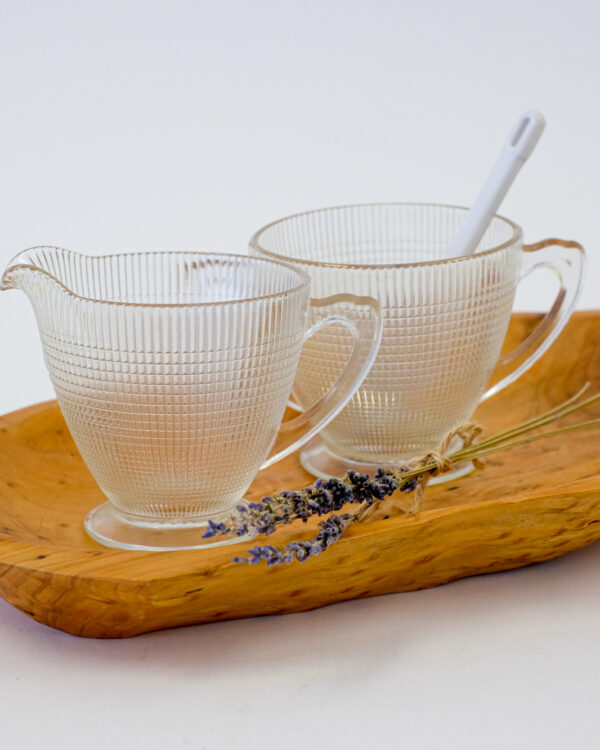 Dominion Glass Saguenay Creamer and Sugar set