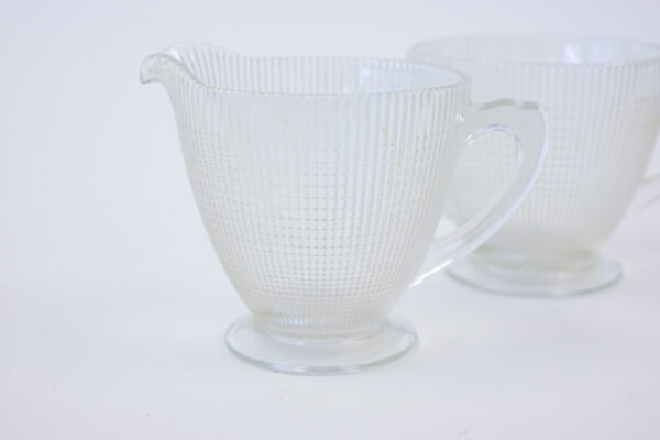 Dominion Glass Saguenay Creamer and Sugar set