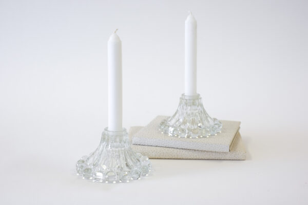 1950's Anchor Hocking Boopie Candle Holder Set