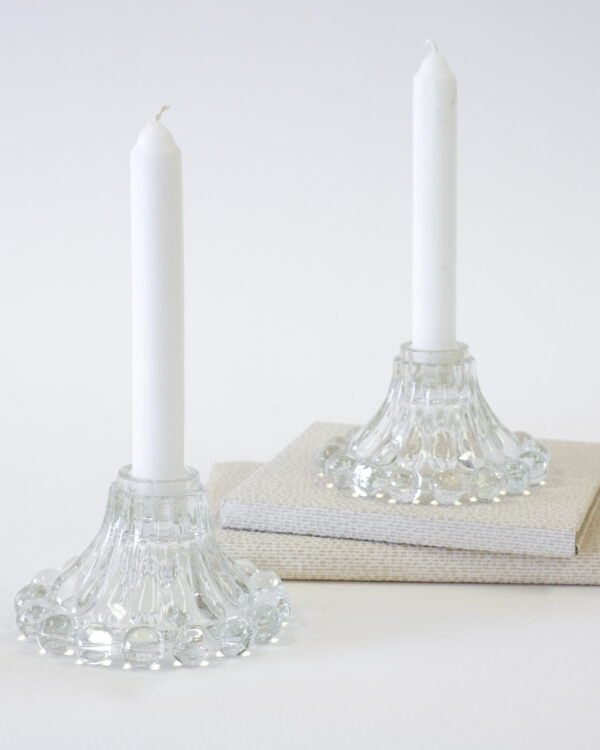 1950's Anchor Hocking Boopie Candle Holder Set