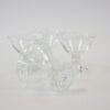 1950's Anchor Hocking Boopie Etched Coupe Glasses, Set of 4