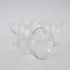 1950's Anchor Hocking Boopie Etched Coupe Glasses, Set of 4