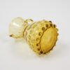 50's MCM Empoli Italy Amber Hobnail Glass Pitcher
