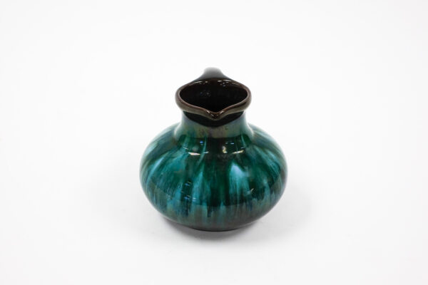 BMP Teal Drip Glaze Short Pitcher