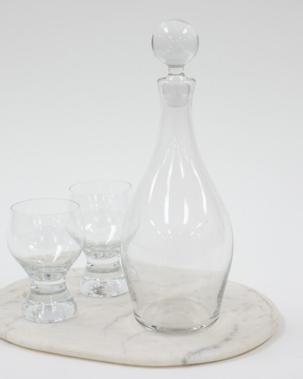 1970's Blenko Glass Decanter with Ball Stopper