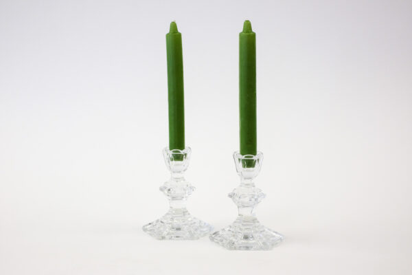 Polish Lead Crystal Candle Holder Set