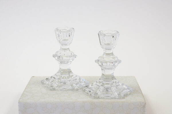 Polish Lead Crystal Candle Holder Set