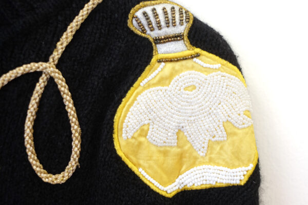 Silk Angora Perfume Bottle Beaded Turtleneck