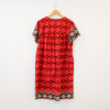 Red Floral Print Boho Shift Dress