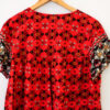 Red Floral Print Boho Shift Dress