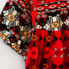 Red Floral Print Boho Shift Dress
