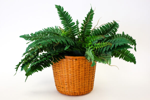 70s Woven Wicker Planter