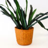 70s Woven Wicker Planter
