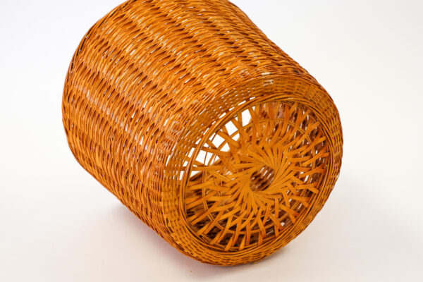 70s Woven Wicker Planter