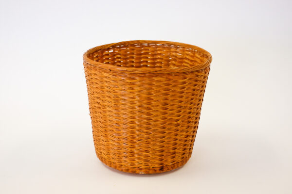 70s Woven Wicker Planter