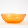 Jeannette Iris Herringbone Marigold Carnival Glass Serving Bowl