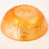 Jeannette Iris Herringbone Marigold Carnival Glass Serving Bowl - Image 3