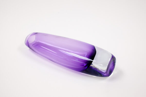 Gunnar Nylund for Strombergshyttan Purple Blown Glass Sommerso Vase