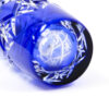 Kagami Crystal Edo Kiriko Star Cut Cobalt Vase