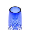Kagami Crystal Edo Kiriko Star Cut Cobalt Vase