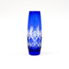 Kagami Crystal Edo Kiriko Star Cut Cobalt Vase