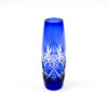 Kagami Crystal Edo Kiriko Star Cut Cobalt Vase