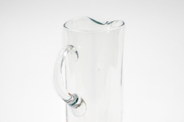 70's Blenko Blown Glass Footed Pitcher