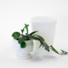 1930's Randall Milk Glass Block Pedestal Planter