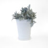 E O Brody Milk Glass Vase with Rope Braid, MJ-45