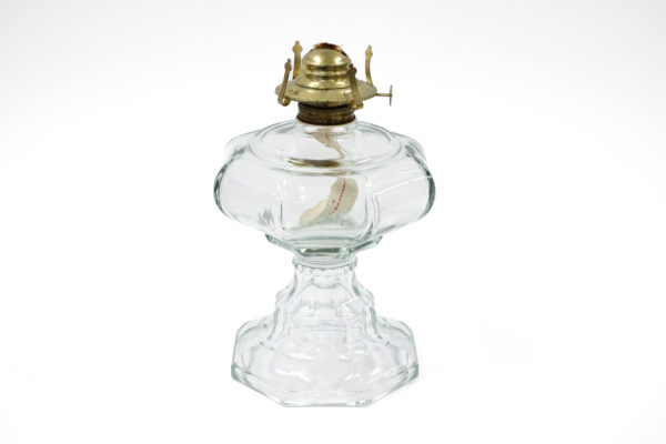 Crisa Pressed Glass Kerosene Oil Lamp Chimney Included