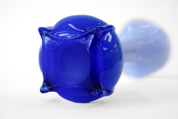 Cobalt Hand-Blown Art Glass Vase