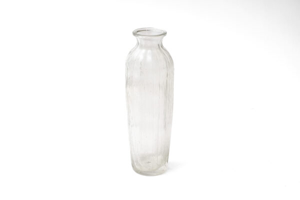 70's FTD Ribbed Pressed Glass Bud Vase