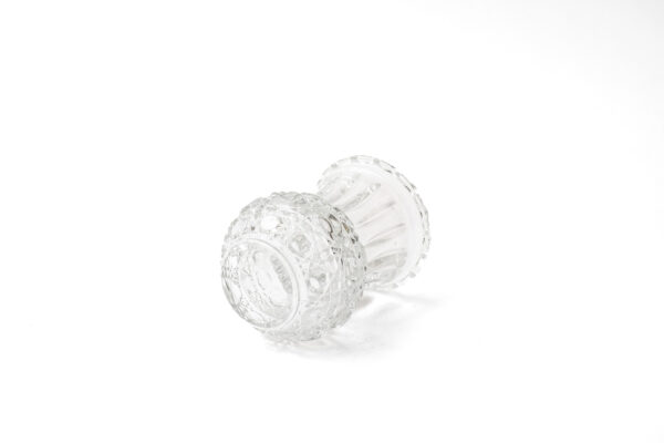 Cut Crystal Sawtooth Rim Toothpick Holder or Bud Vase