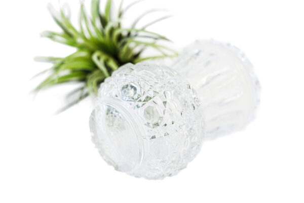 Cut Crystal Sawtooth Rim Toothpick Holder or Bud Vase