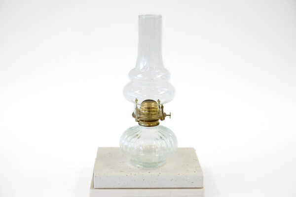 Lamplight Farms Ribbed Glass Kerosene Oil Lamp