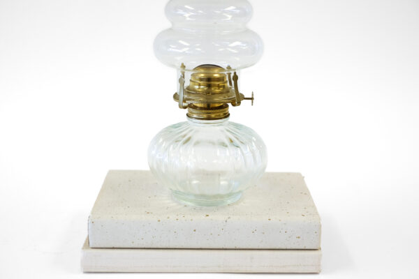 Lamplight Farms Ribbed Glass Kerosene Oil Lamp